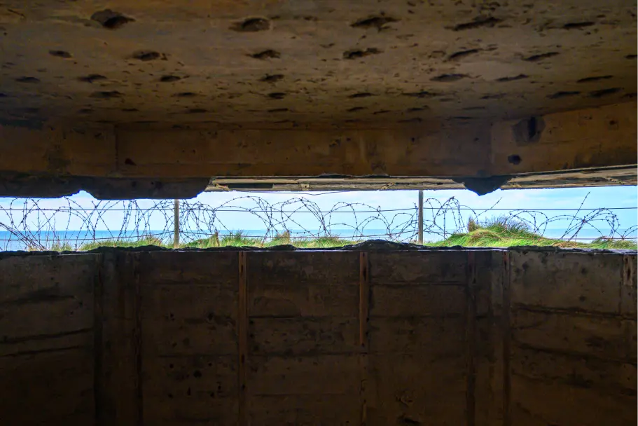 Les blockhaus à la pointe du Hoc