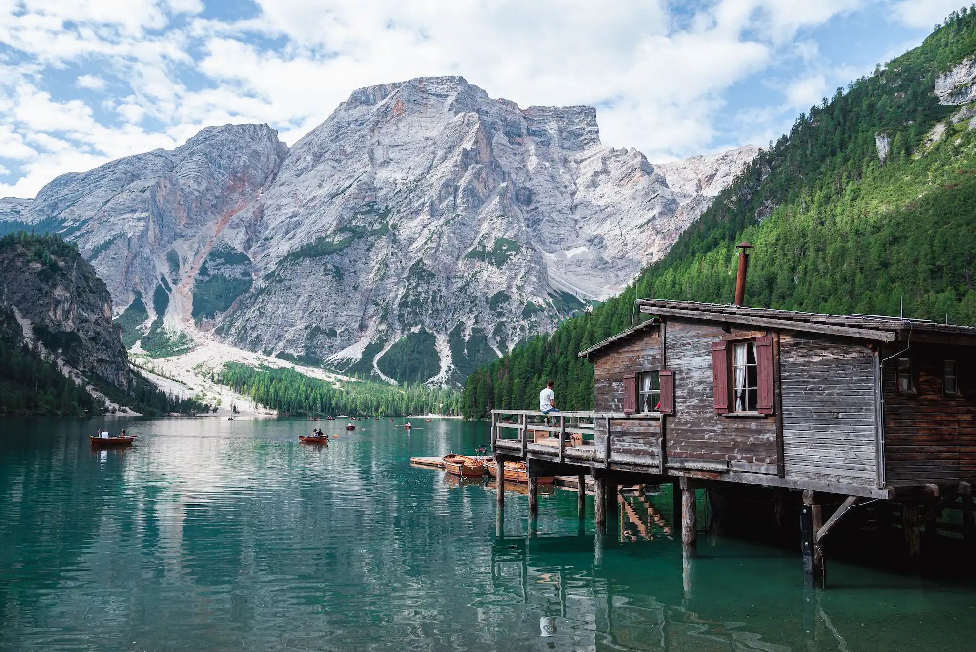 Le Lago di Braies dans les Dolomites