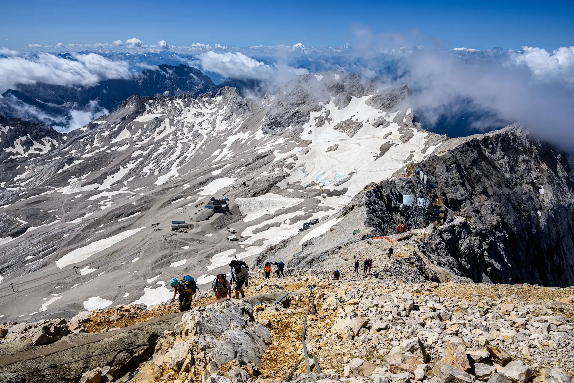 Randonnée sur le Glacier du Zugspitze