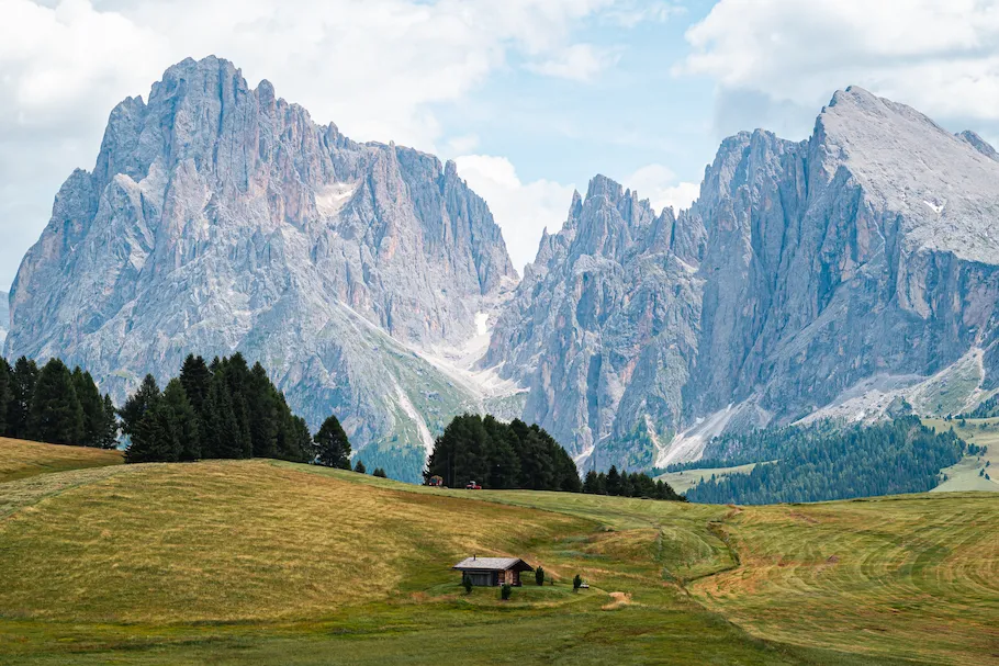 Randonnée dans les alpages à Alpe di Siusi