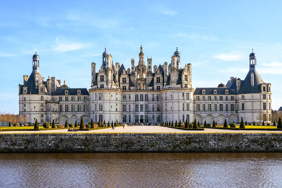 L'arrière, coté jardin du château de Chambord