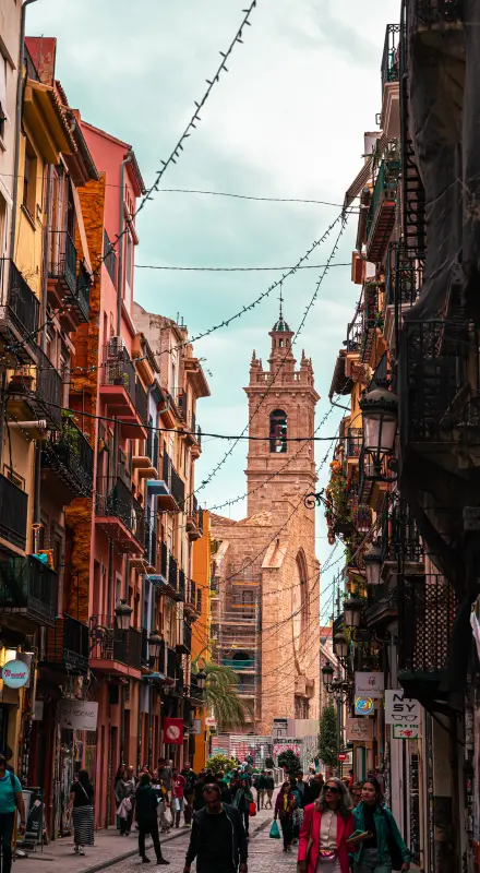 Rues de la vieille ville de Valencia